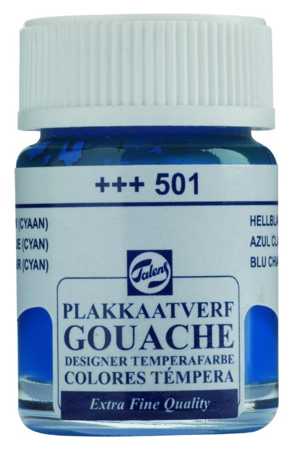 Plakkaatverf - extra fijn - 16 ml - cyaan - Afbeelding 1