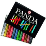 Panda oliepastels - 12 stuks