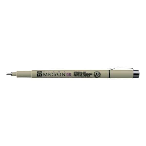 Sakura Pigma Micron 08 - 0,5 mm - zwart - Afbeelding 1
