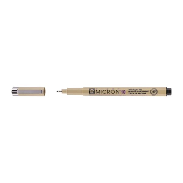 Sakura Pigma Micron 10 - 0,6 mm - zwart - Afbeelding 1