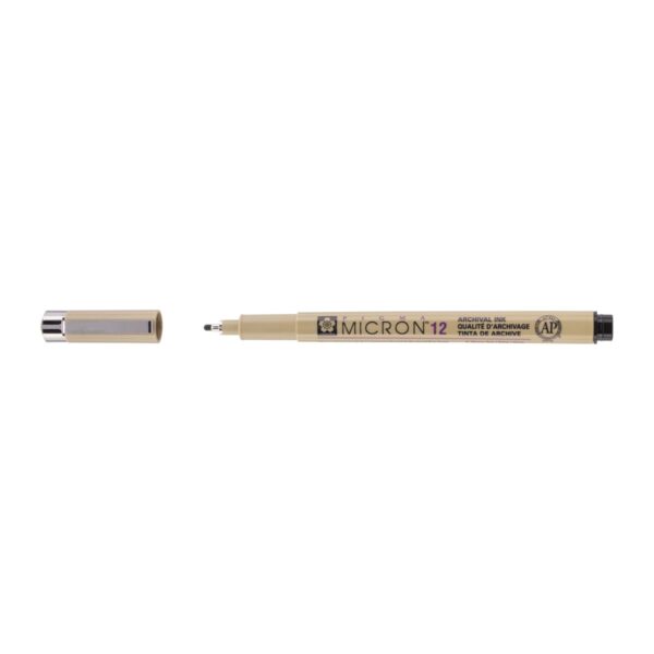 Sakura Pigma Micron 12 - 0,7 mm - zwart - Afbeelding 1