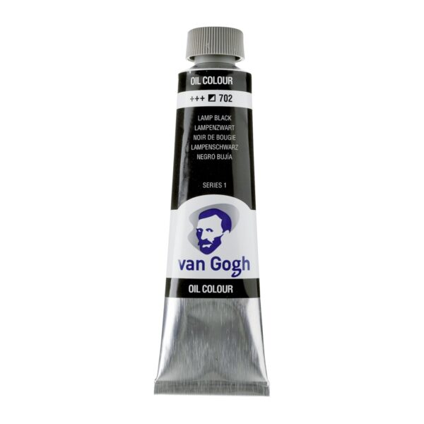 van Gogh olieverf - 40 ml - lampenzwart 702 - Afbeelding 1
