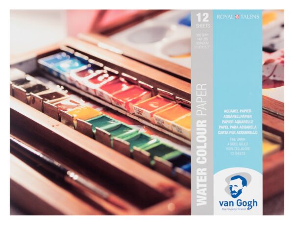 van Gogh blok aquarelpapier - 30x40 cm - Afbeelding 1