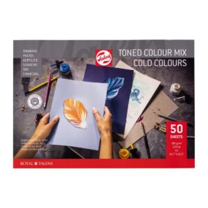 Talens Toned Paper blok - A3 - koele tinten