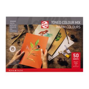 Talens Toned Paper blok - A4 - warme tinten
