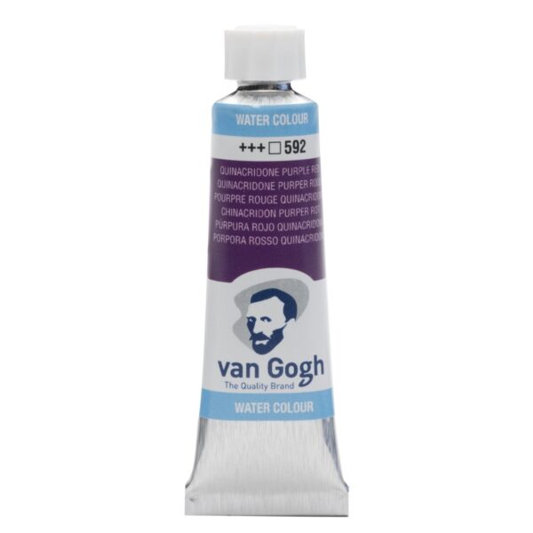 van Gogh aquarelverf - tube - 10 ml - quinacridonepurper rood 592 - Afbeelding 1