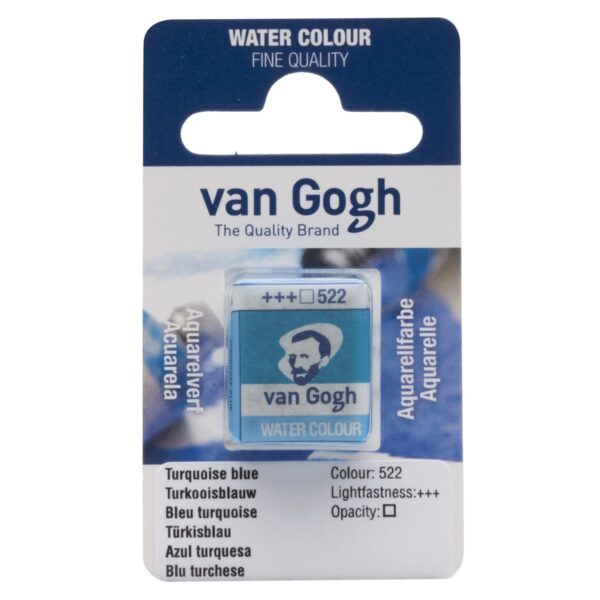 van Gogh aquarelverf - napje - turkooisblauw 522 - Afbeelding 1