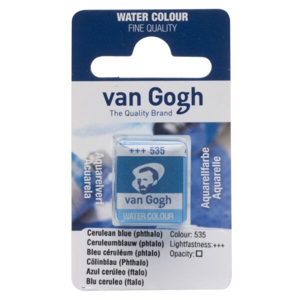 van Gogh aquarelverf - napje - ceruleumblauw (phtalo) 535 - Afbeelding 1