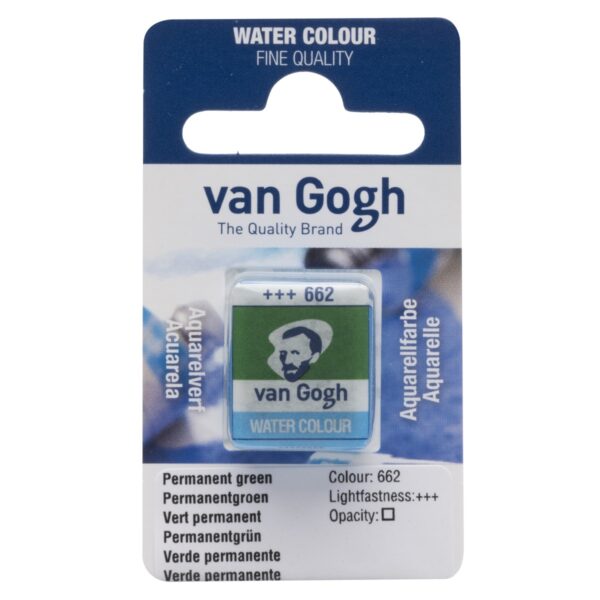 van Gogh aquarelverf - napje - permanentgroen 662 - Afbeelding 1