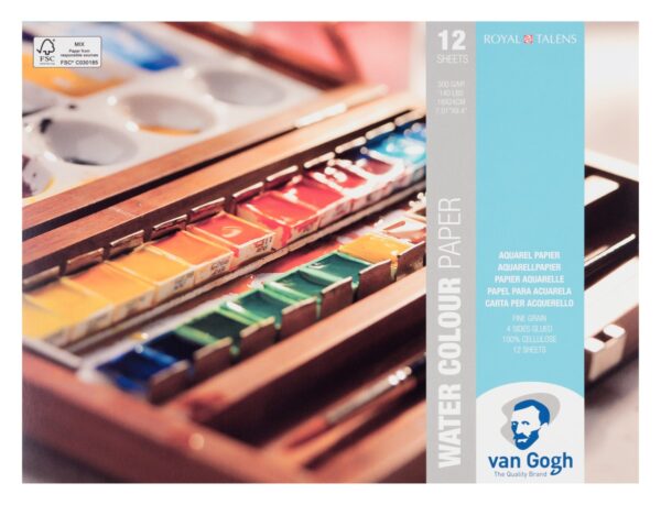 van Gogh blok aquarelpapier - 18x24 cm - Afbeelding 1