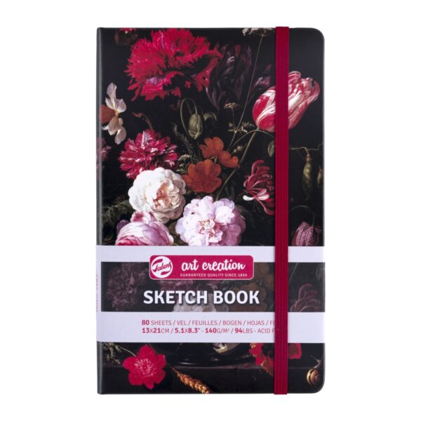 Dummy schetsboek - 13x21 cm - Stilleven met bloemen - Afbeelding 1
