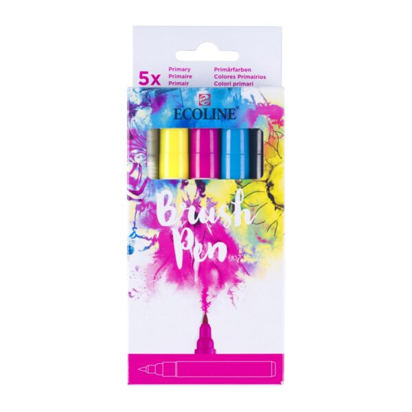 Ecoline Brush Pen set - 5 stuks - primair - Afbeelding 1