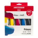 Amsterdam acrylverf set - 120 ml - primair