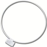 Metalen ring - 30 cm - wit