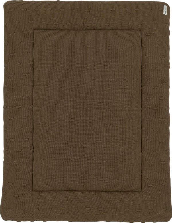 Boxkleed Meyco Knots Chocolade - Afbeelding 1