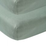 Hoeslaken Meyco 2st. Juniorbed 70x140/150 Stone Green