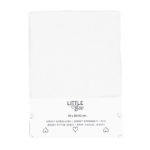 Hoeslaken Wieg Little Boo Uni White 40x80/90