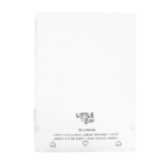 Hoeslaken Ledikant Little Boo uni White 2-pack 70x140