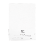 Hoeslaken Ledikant Little Boo Uni White 80x160