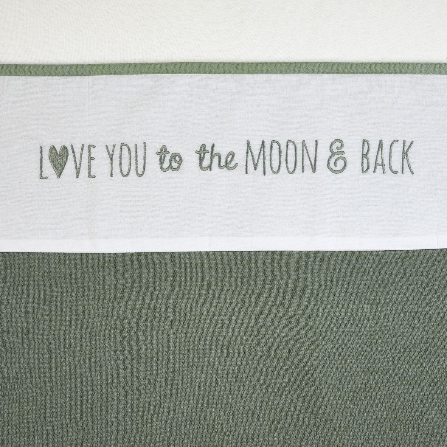 Laken Wieg Meyco Love You To The Moon&Back 413064 Forest Green - Afbeelding 1