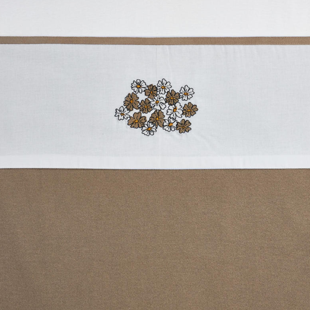 Laken Wieg Meyco Vintage Flower Taupe - Afbeelding 1