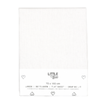 Laken Wieg Little Boo Uni White 75x100