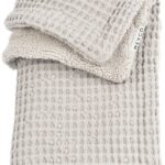 Deken Ledikant Meyco Wafel Teddy Greige