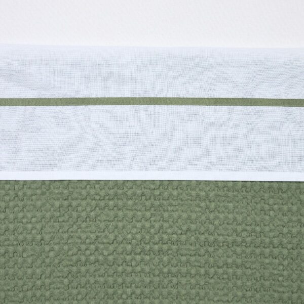 Laken Wieg Meyco Bies Olive Green 100x150 - Afbeelding 1