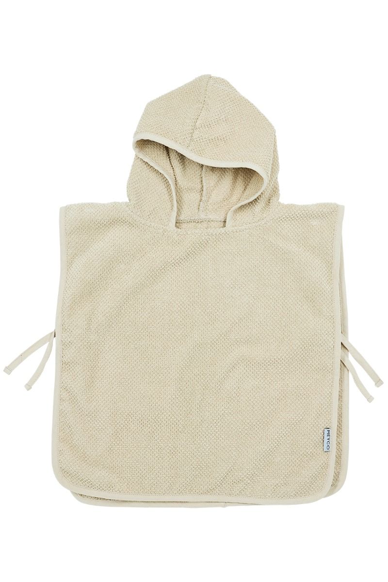 Badponcho Meyco Popcorn 1-3 jaar Soft Sand - Afbeelding 1