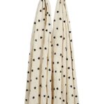 Swaddle Doek Meyco Sweet Heart Soft Sand/Black 2-pack