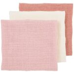 Luier Meyco Pre-Washed Uni Soft Rose/Rose/Natural 3-pack