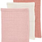 Washandjes Meyco Soft Rose/Rose/Natural 3-pack