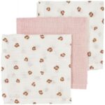 Monddoekjes Meyco Mini Panther Soft Pink 3-pack