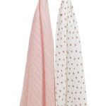 Swaddle Doek Meyco Mini Panther Soft Pink 2-pack