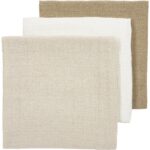 Luiers Meyco Pre-Washed Offwhite/Soft Sand/Taupe 3-pack