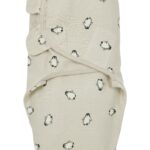 Inbakerdoek swaddle Meyco Penguin Sand 4-6mnd