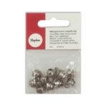 Belletjes - 9 mm - 10 stuks - zilverkleurig