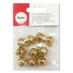 Belletjes - 15 mm - 10 stuks - goudkleurig