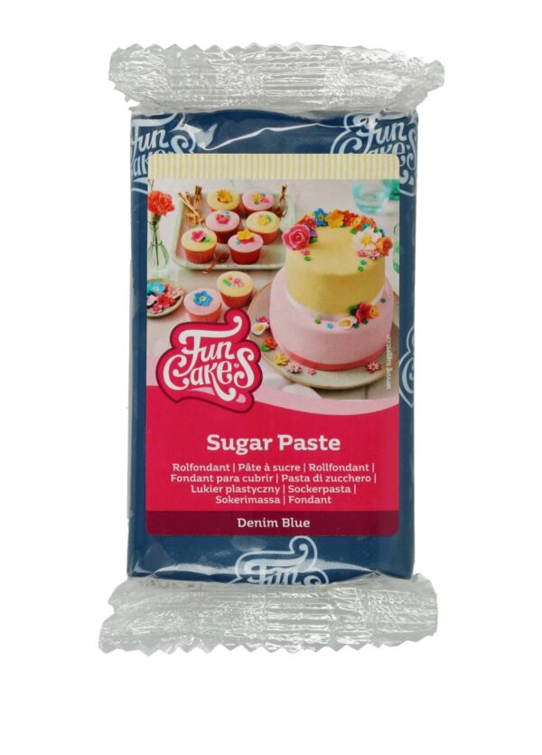FunCakes rolfondant - 250 gram - denim blue - Afbeelding 1