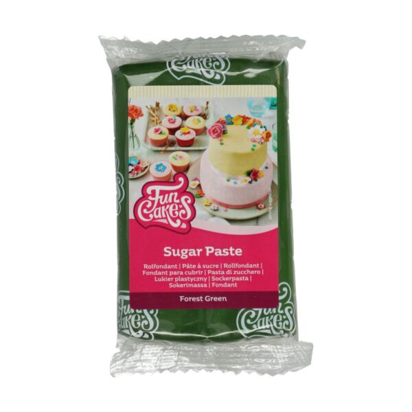 FunCakes rolfondant - 250 gram - forest green - Afbeelding 1