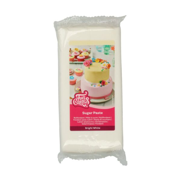 FunCakes rolfondant - 1 kg - bright white - Afbeelding 1