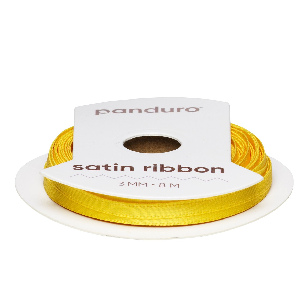 Satijnlint - 3 mm - geel Satijnlint - 3 mm - geel - Afbeelding 1