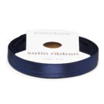 Satijnlint - 6 mm - marineblauw