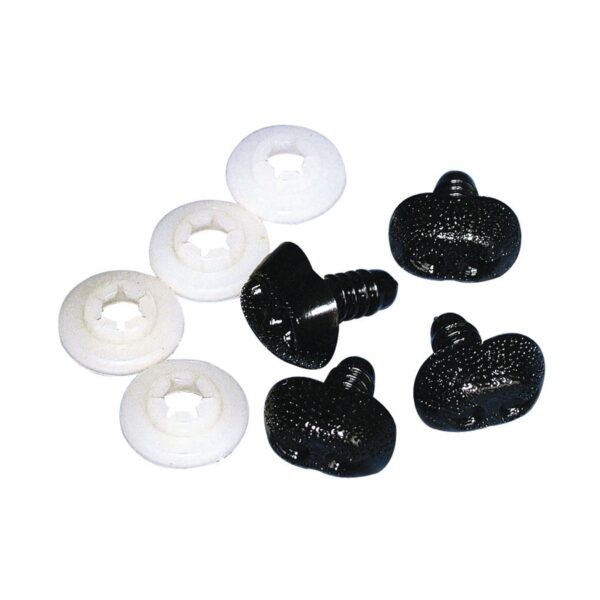 Kunststof dierenneuzen - 15 mm - zwart - Afbeelding 1