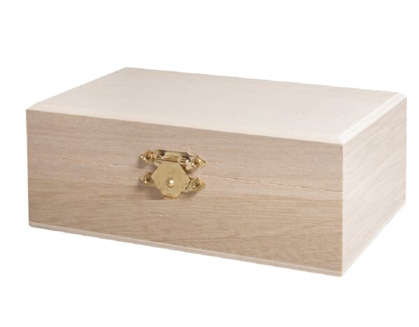 Houten doosje - 15x10x5,5 cm - Afbeelding 1
