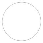 Metalen ring - 60 cm - zilverkleurig