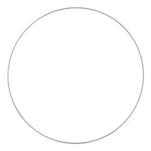 Metalen ring - 60 cm - zilverkleurig