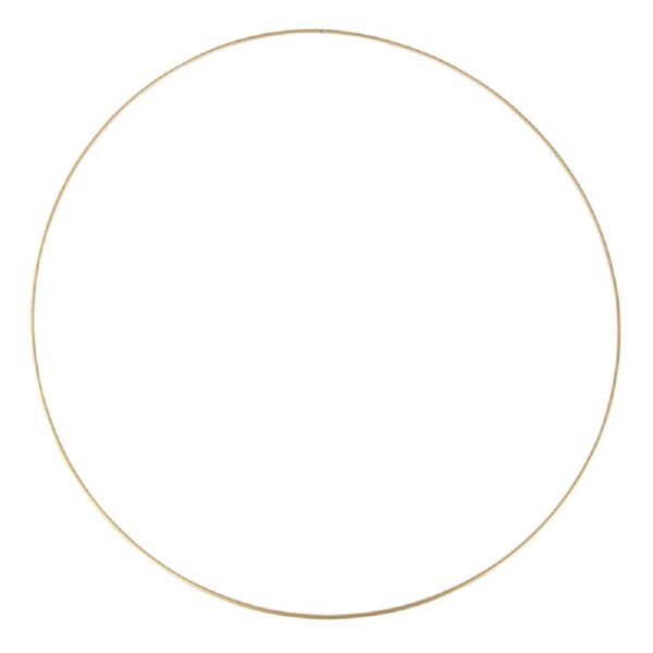 Metalen ring - 60 cm - goudkleurig - Afbeelding 1