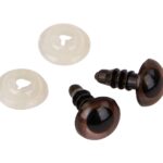 Kunststof veiligheidsogen - 8 mm - donkerbruin