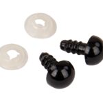 Kunststof veiligheidsogen - 8 mm - zwart